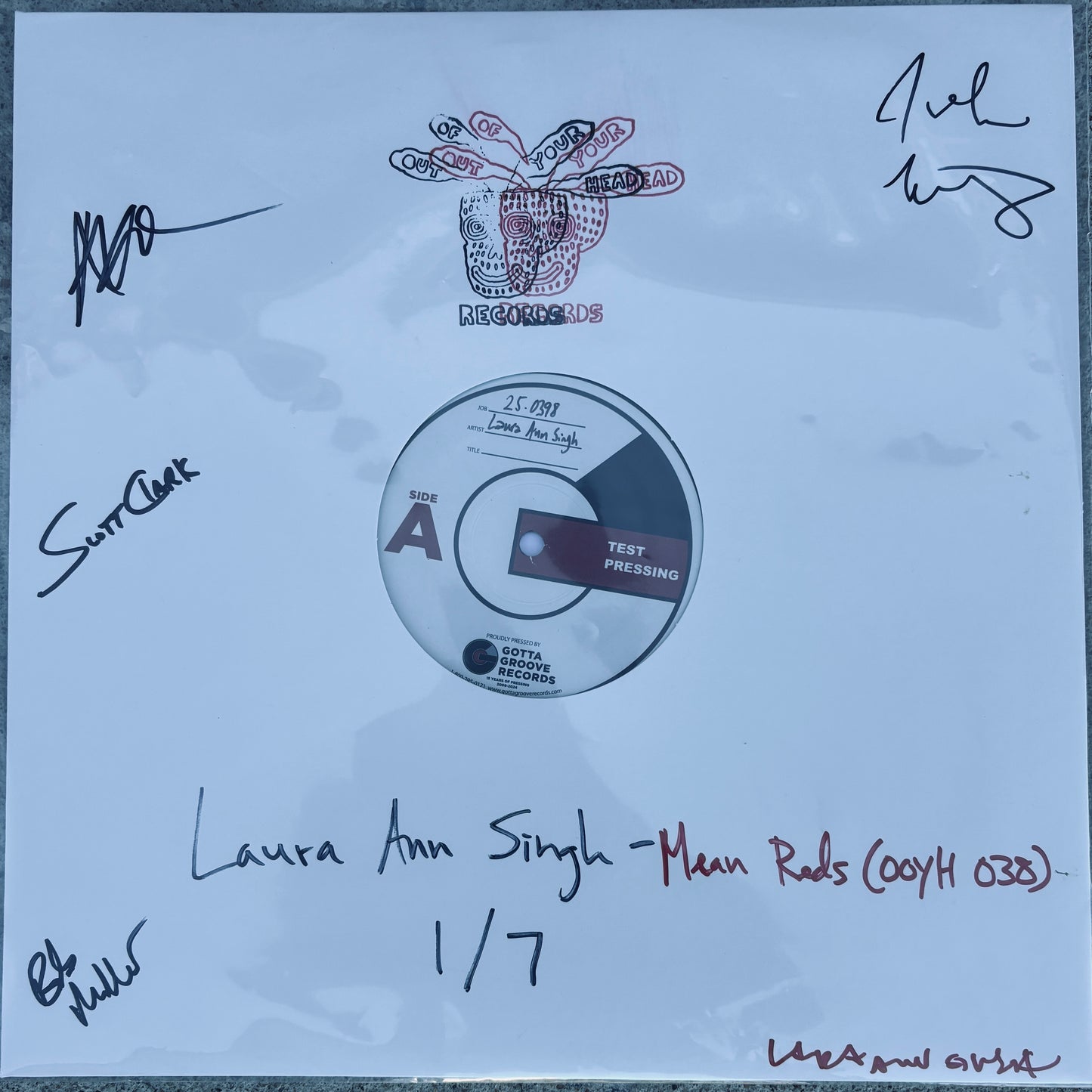 Mean Reds SIGNED TEST PRESSING (LIMITED 7)